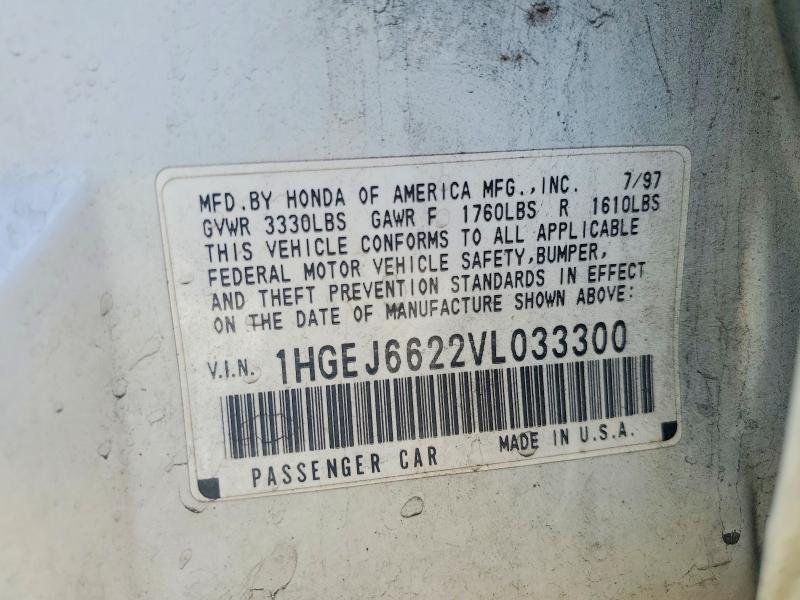 Продаж на аукціоні авто 1997 Honda Civic, vin: 1HGEJ6622VL033300, номер лоту: 56365126