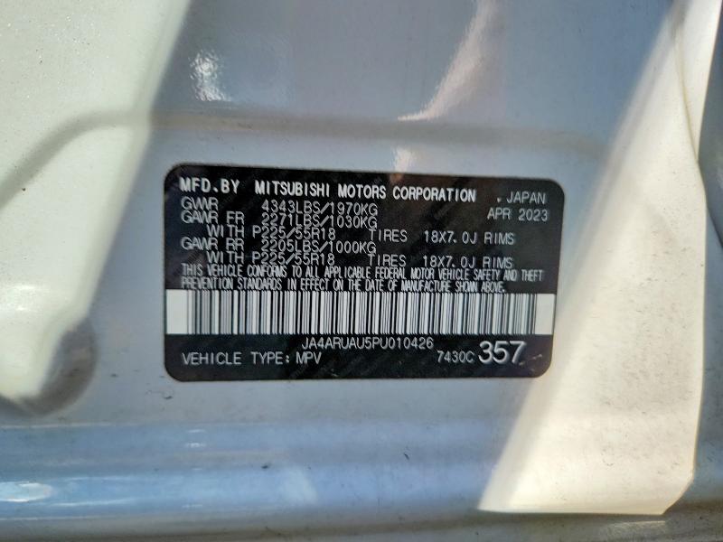 Aukcja sprzedaży 2023 Mitsubishi Outlander Sport, vin: JA4ARUAU5PU010426, numer aukcji: 57640576