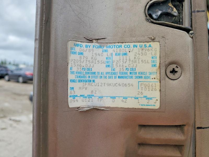 Продаж на аукціоні авто 1989 Ford Bronco Ii, vin: 1FMCU12T9KUC40654, номер лоту: 56258736