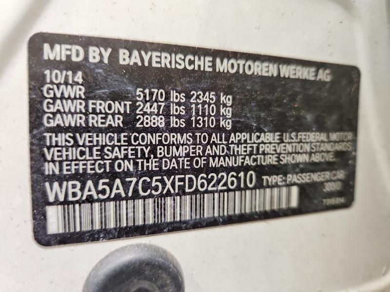 Продажа на аукционе авто 2015 Bmw 528, vin: WBA5A7C5XFD622610, номер лота: 58702146