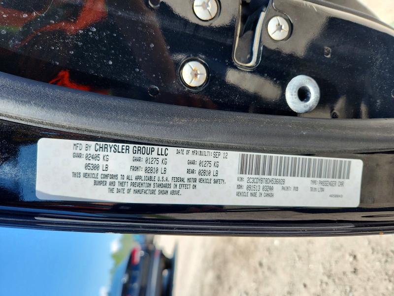 57850636 :رقم المزاد ، 2C3CDYBT8DH536028 vin ، 2013 Dodge Challenger مزاد بيع