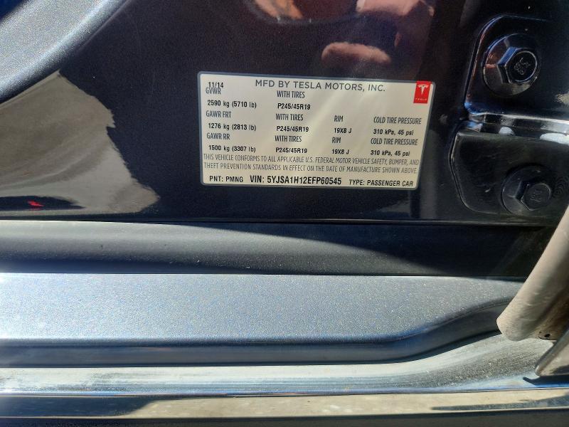 Продажа на аукционе авто 2014 Tesla Model S, vin: 5YJSA1H12EFP60545, номер лота: 57955826