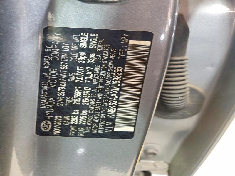 2021 Hyundai Kona მანქანა იყიდება აუქციონზე, vin: KM8K62AAXMU698265, აუქციონის ნომერი: 56308206