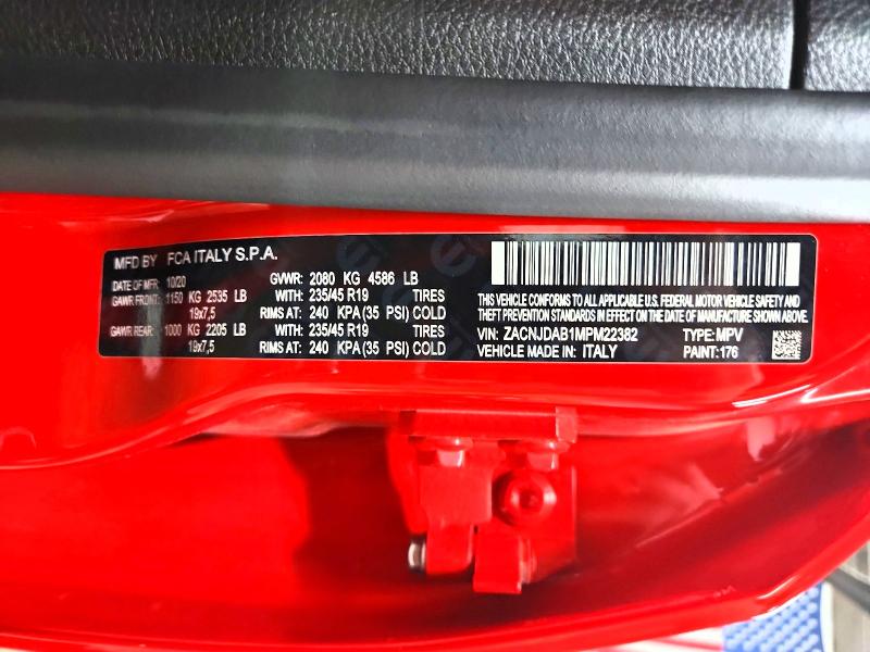 Продажа на аукционе авто 2021 Jeep Renegade, vin: ZACNJDAB1MPM22382, номер лота: 58494106