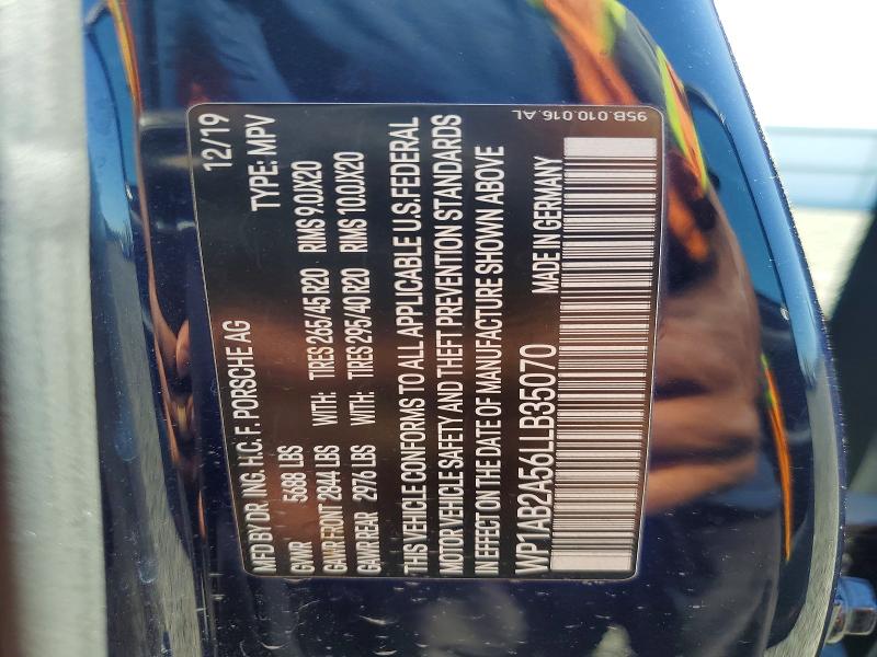 Aukcja sprzedaży 2020 Porsche Macan, vin: WP1AB2A56LLB35070, numer aukcji: 58100736