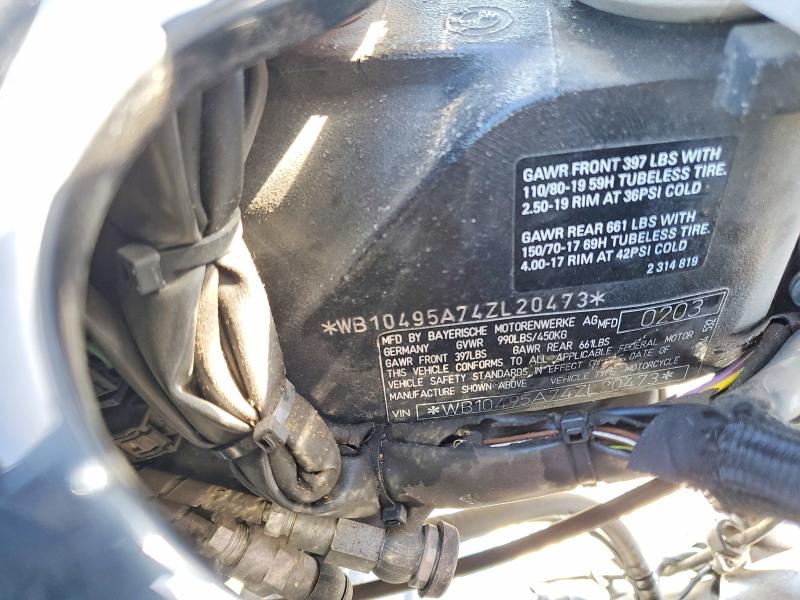 56477196 :رقم المزاد ، WB10495A74ZL20473 vin ، 2004 Bmw R1150 مزاد بيع