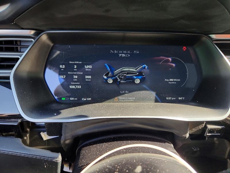 58406856 :رقم المزاد ، 5YJSA1E22HF195330 vin ، 2017 Tesla Model S مزاد بيع