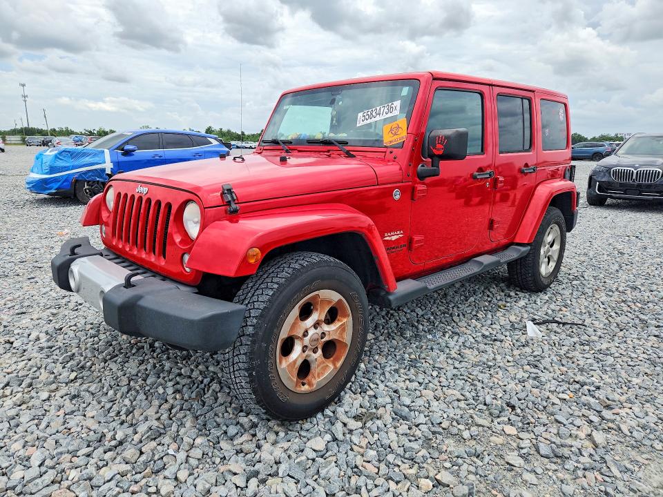 Продажа на аукционе авто 2015 Jeep Wrangler Unlimited, vin: 1C4BJWEGXFL527971, номер лота: 55834736