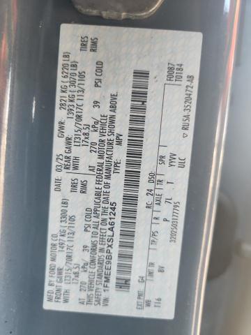 2025 Ford Bronco მანქანა იყიდება აუქციონზე, vin: 1FMEE9BPXSLA61245, აუქციონის ნომერი: 59064226
