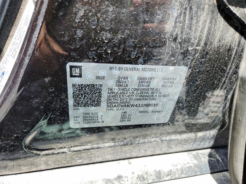 Aukcja sprzedaży 2018 Buick Enclave, vin: 5GAEVAKW4JJ260610, numer aukcji: 57687896