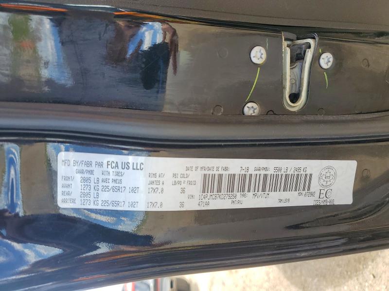 Продажа на аукционе авто 2019 Jeep Cherokee, vin: 1C4PJMCB7KD279250, номер лота: 58400776