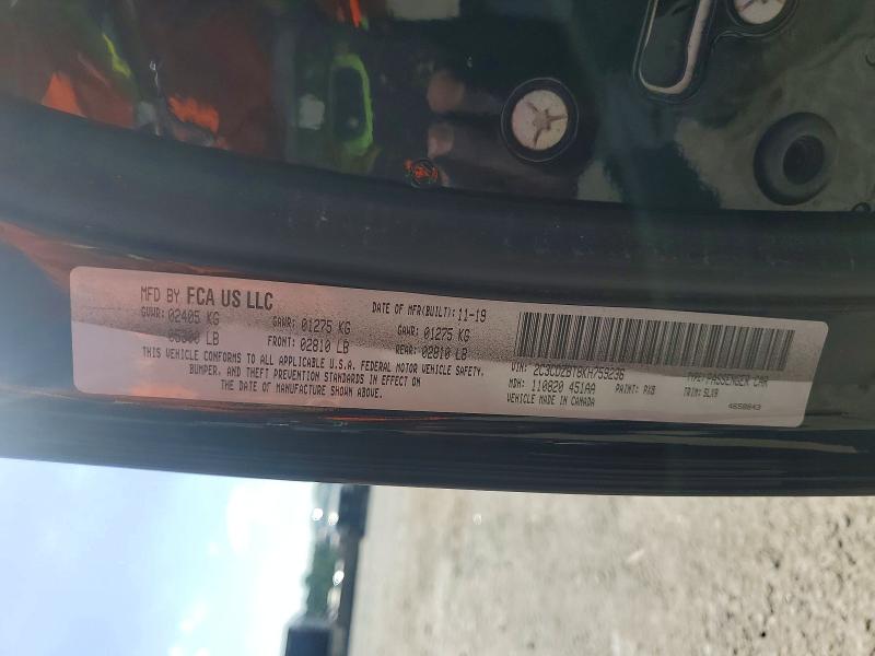 Aukcja sprzedaży 2019 Dodge Challenger, vin: 2C3CDZBT8KH759236, numer aukcji: 58989816