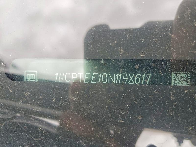 Aukcja sprzedaży 2022 Chevrolet Colorado, vin: 1GCPTEE10N1198617, numer aukcji: 58594456