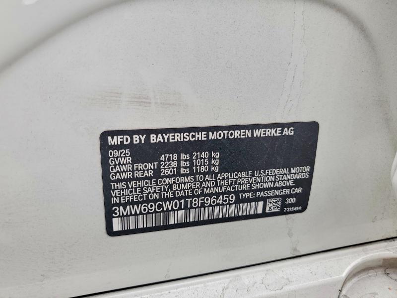 Aukcja sprzedaży 2026 Bmw 330i, vin: 3MW69CW01T8F96459, numer aukcji: 58286356