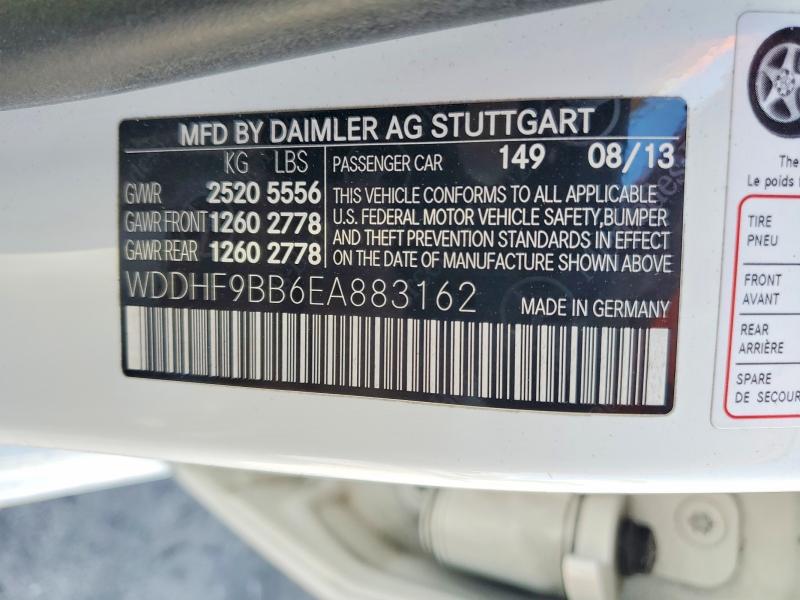 Продажа на аукционе авто 2014 Mercedes-benz E, vin: WDDHF9BB6EA883162, номер лота: 56370786