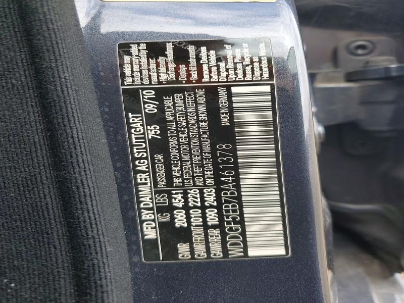 58447746 :رقم المزاد ، WDDGF5EB7BA461378 vin ، 2011 Mercedes-benz C مزاد بيع