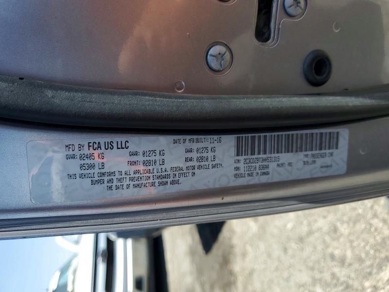 2017 Dodge Challenger მანქანა იყიდება აუქციონზე, vin: 2C3CDZBT3HH531315, აუქციონის ნომერი: 56265096