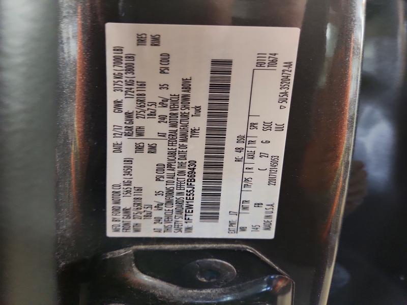 57755446 :رقم المزاد ، 1FTEW1E55JFB69430 vin ، 2018 Ford F150 مزاد بيع