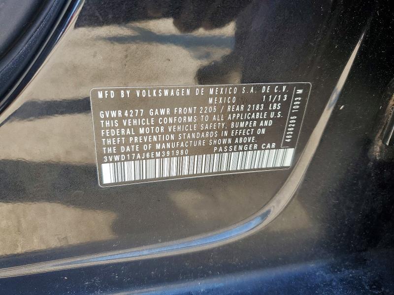 Aukcja sprzedaży 2014 Volkswagen Jetta, vin: 3VWD17AJ6EM391980, numer aukcji: 57299356