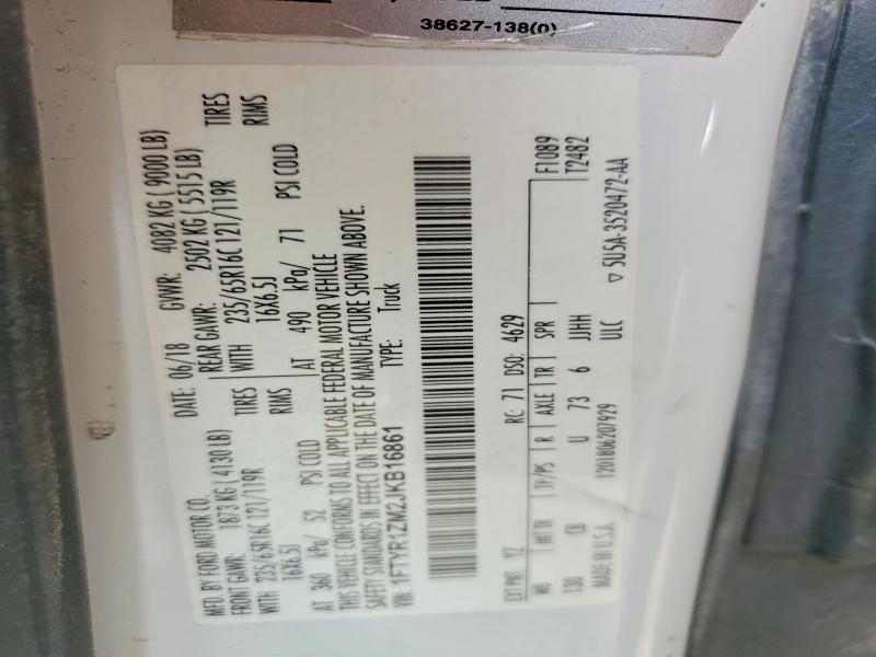 Aukcja sprzedaży 2018 Ford Transit, vin: 1FTYR1ZM2JKB16861, numer aukcji: 59729086