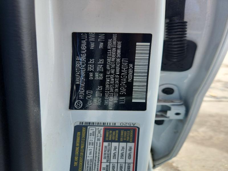 Продаж на аукціоні авто 2021 Hyundai Elantra, vin: 5NPLP4AG1MH014171, номер лоту: 57605906