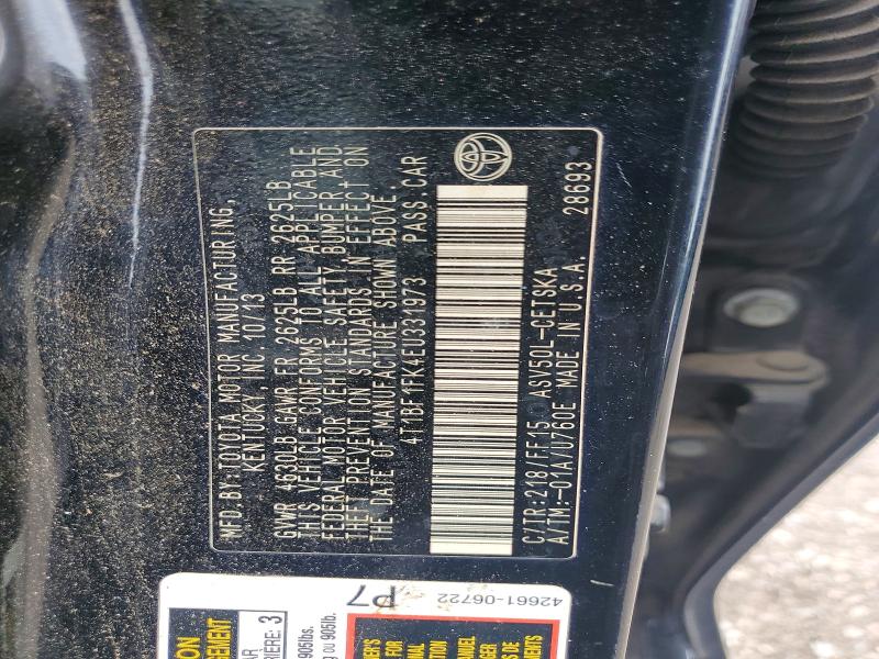 56856246 :رقم المزاد ، 4T1BF1FK4EU331973 vin ، 2014 Toyota Camry مزاد بيع