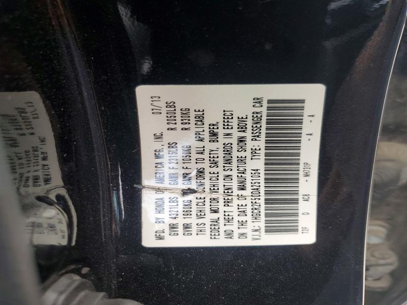 Продаж на аукціоні авто 2013 Honda Accord, vin: 1HGCR2F50DA251054, номер лоту: 58067216