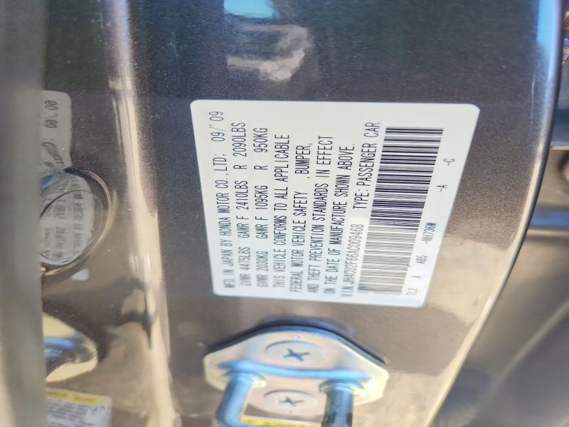 56195306 :رقم المزاد ، JH4CU2F66AC009468 vin ، 2010 Acura Tsx مزاد بيع