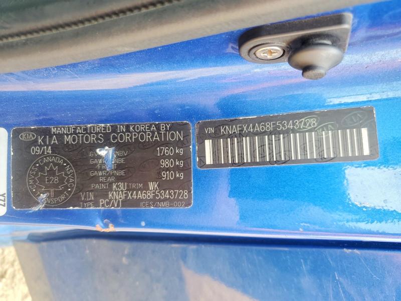Продаж на аукціоні авто 2015 Kia Forte, vin: KNAFX4A68F5343728, номер лоту: 59177476