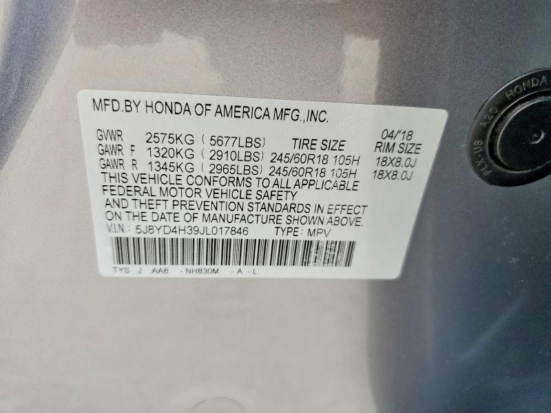 Продажа на аукционе авто 2018 Acura Mdx, vin: 5J8YD4H39JL017846, номер лота: 56323626