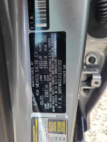 Aukcja sprzedaży 2025 Kia K4, vin: 3KPFW4DE4SE151102, numer aukcji: 54217346