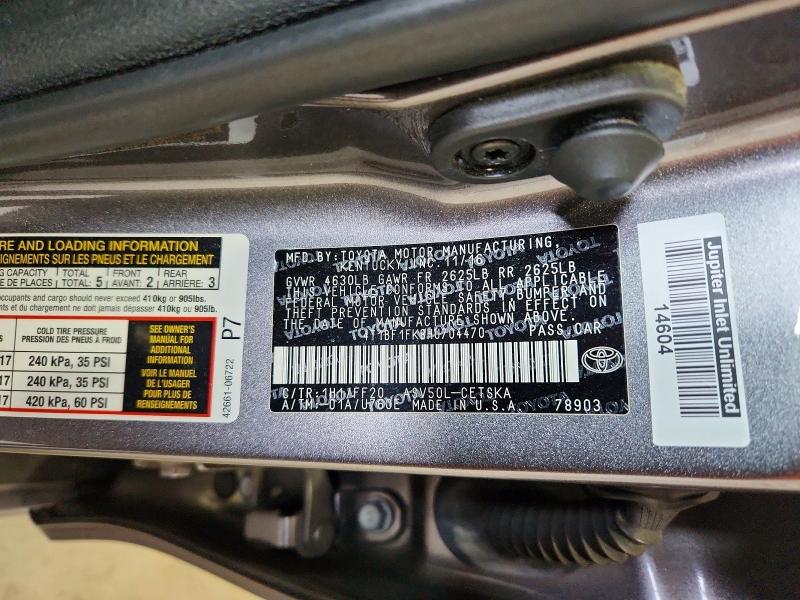 2017 Toyota Camry მანქანა იყიდება აუქციონზე, vin: 4T1BF1FK8HU704470, აუქციონის ნომერი: 58215286