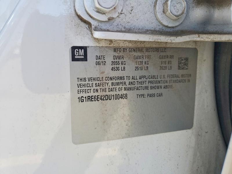 Продажа на аукционе авто 2013 Chevrolet Volt, vin: 1G1RE6E42DU100468, номер лота: 58108516