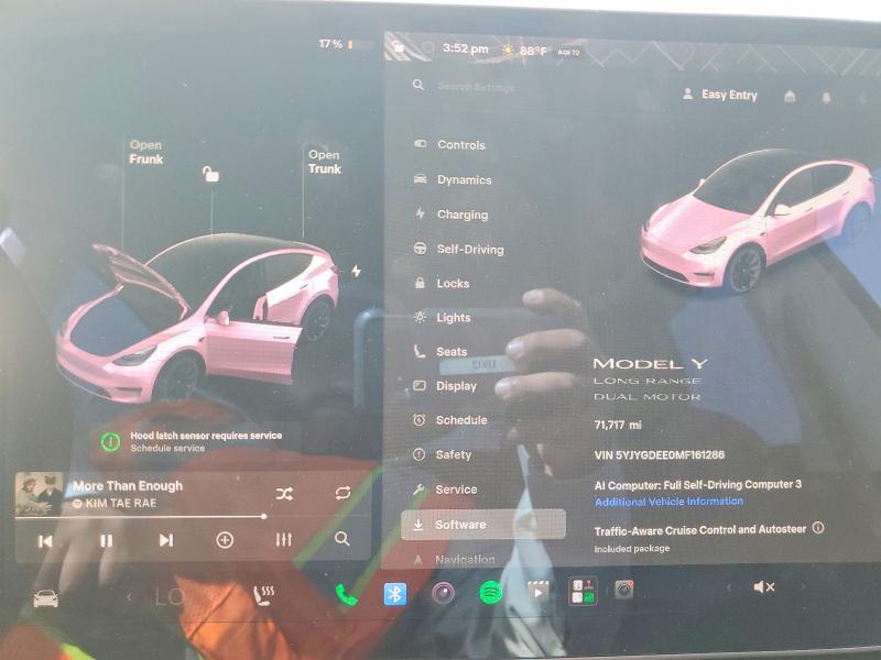 Aukcja sprzedaży 2021 Tesla Model Y, vin: 5YJYGDEE0MF161286, numer aukcji: 58840036
