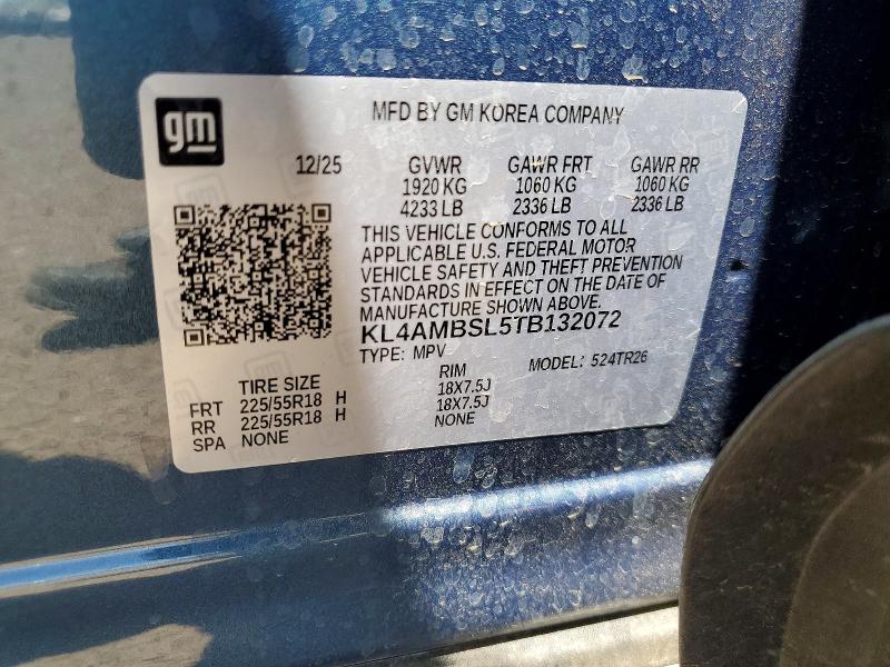 Aukcja sprzedaży 2026 Buick Encore Gx, vin: KL4AMBSL5TB132072, numer aukcji: 56638416