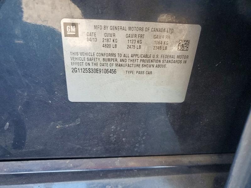 56126896 :رقم المزاد ، 2G1125S30E9106456 vin ، 2014 Chevrolet Impala مزاد بيع