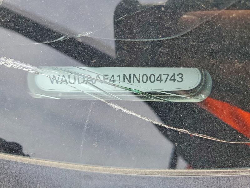 Продаж на аукціоні авто 2022 Audi A4, vin: WAUDAAF41NN004743, номер лоту: 57780276
