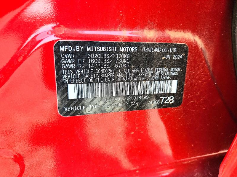 Продаж на аукціоні авто 2024 Mitsubishi Mirage, vin: ML32AUHJ0RH018199, номер лоту: 57077046