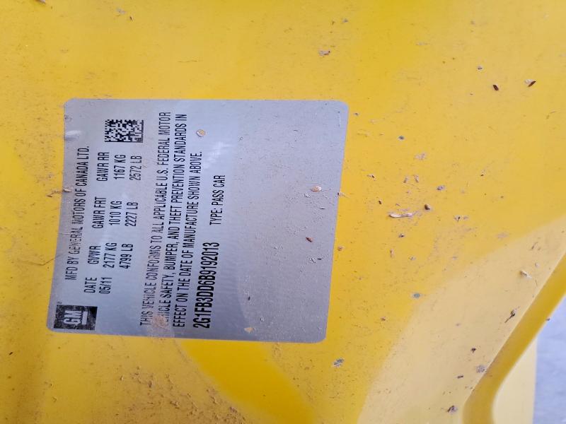 Продаж на аукціоні авто 2011 Chevrolet Camaro, vin: 2G1FB3DD6B9192013, номер лоту: 58831126