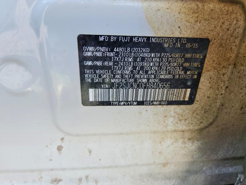 Продажа на аукционе авто 2015 Subaru Forester, vin: JF2SJCNC0FH840656, номер лота: 59107746