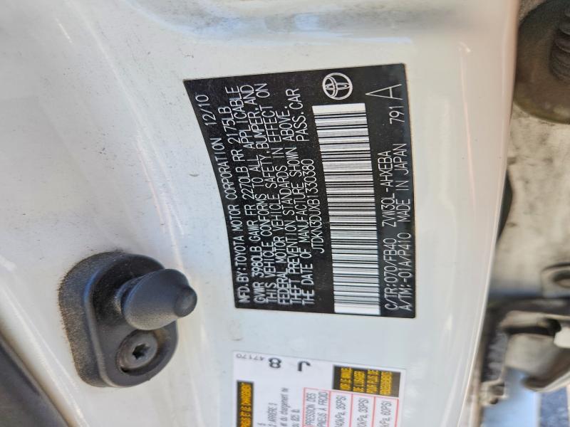 Продаж на аукціоні авто 2011 Toyota Prius, vin: JTDKN3DUXB1330380, номер лоту: 58849736