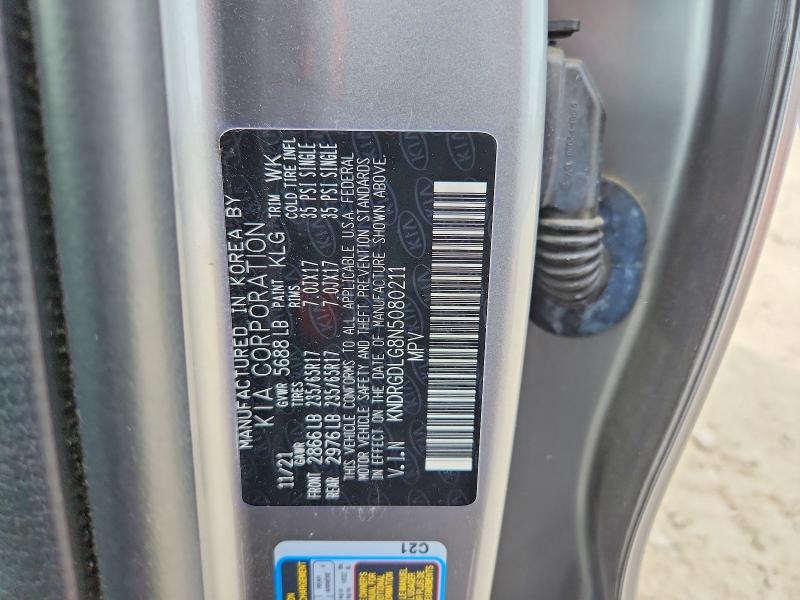Продажа на аукционе авто 2022 Kia Sorento, vin: KNDRGDLG8N5080211, номер лота: 55752966