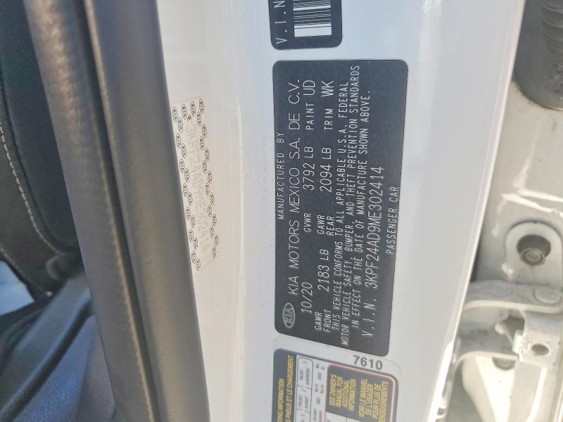 Aukcja sprzedaży 2021 Kia Forte, vin: 3KPF24AD9ME302414, numer aukcji: 59122946