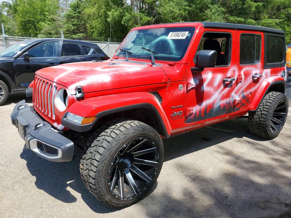 Продаж на аукціоні авто 2018 Jeep Wrangler Unlimited, vin: 1C4HJXEG4JW233862, номер лоту: 57496246