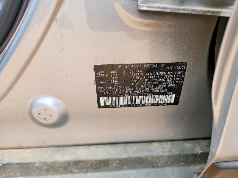 Aukcja sprzedaży 2024 Subaru Outback, vin: 4S4BTAFC1R3101529, numer aukcji: 56052296