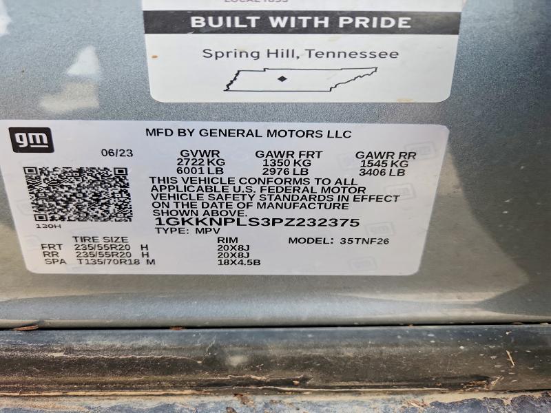 Aukcja sprzedaży 2023 Gmc Acadia, vin: 1GKKNPLS3PZ232375, numer aukcji: 59155116