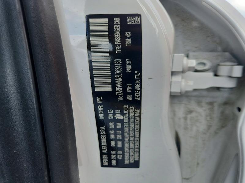 Продаж на аукціоні авто 2020 Alfa Romeo Giulia, vin: ZARFANAN3L7634130, номер лоту: 56025706