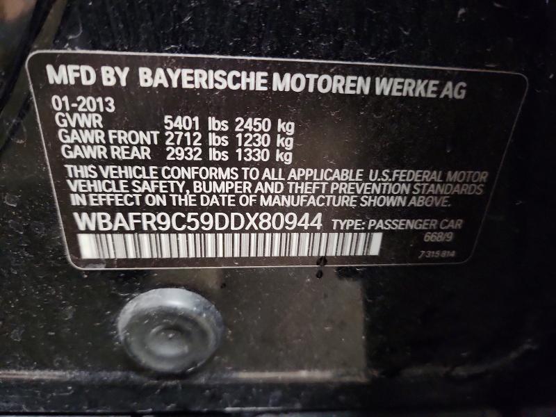 56519446 :رقم المزاد ، WBAFR9C59DDX80944 vin ، 2013 Bmw 550 مزاد بيع