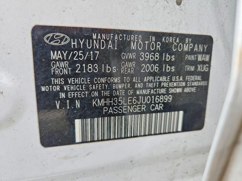 56702806 :رقم المزاد ، KMHH35LE6JU016899 vin ، 2018 Hyundai Elantra Gt مزاد بيع