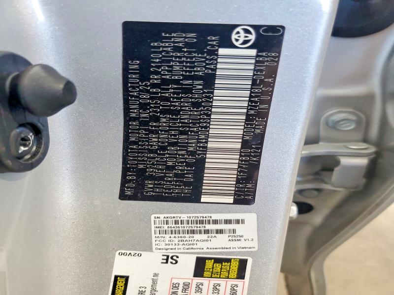 Aukcja sprzedaży 2025 Toyota Corolla, vin: 5YFB4MDE9SP350231, numer aukcji: 56663606